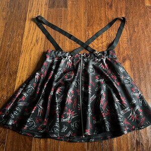 Hot Topic - A Nightmare on Elm Street Suspender Skirt (XL)